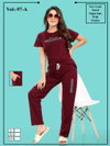 Summer Special Jc 97 A Hosiery Cotton Plain Night Suits Catalog
